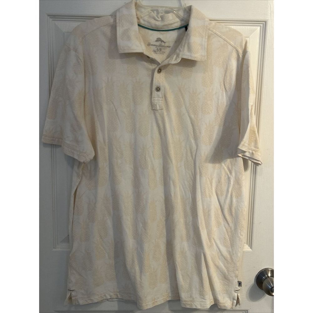 Tommy Bahama‎ Polo Shirt Pineapples Golf Men's Size Large